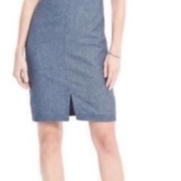 Banana Republic Blue Wool Dress 6P - Picture 2 of 7